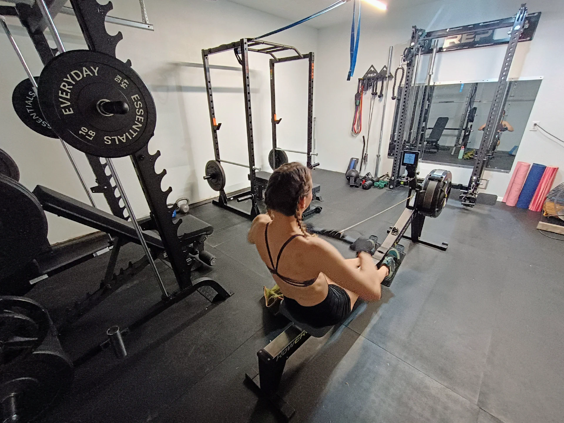 Private gym training space in Montrose Colorado with professional fitness equipment